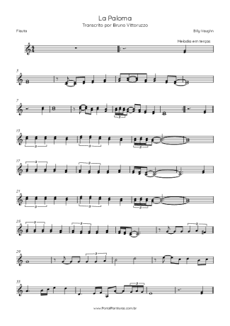 Billy Vaughn  score for Flute