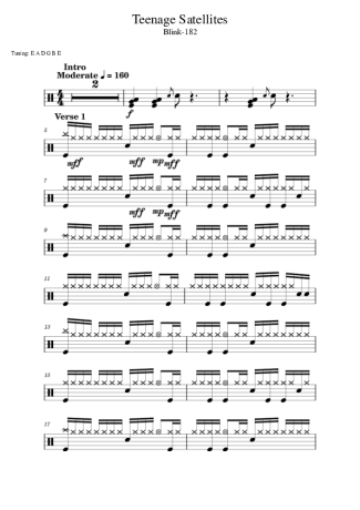 Score for Drums