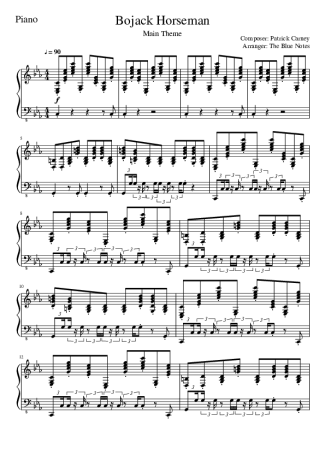 BoJack Horseman  score for Piano