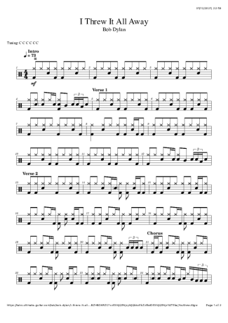 Score for Drums