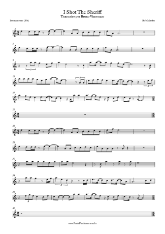 Bob Marley  score for Clarinet (Bb)