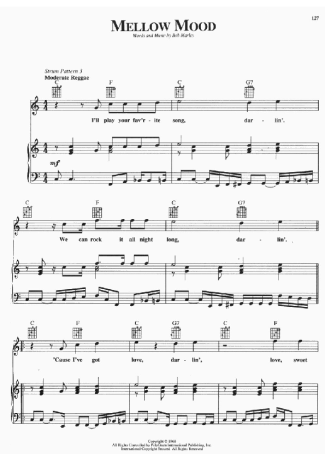 Bob Marley  score for Piano