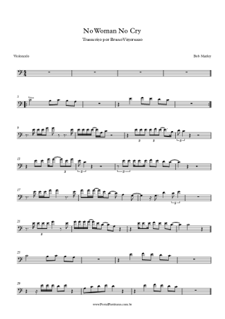 Bob Marley  score for Cello