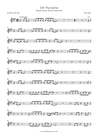 Score for Alto Saxophone