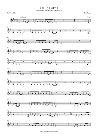 Score for Clarinet (Bb)