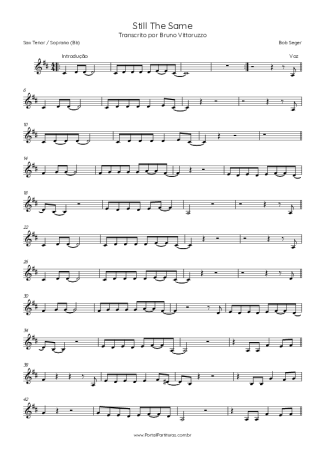 Score for Tenor Saxophone Soprano (Bb)