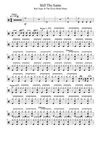 Score for Drums