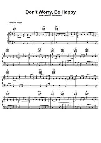 Bobby McFerrin  score for Piano