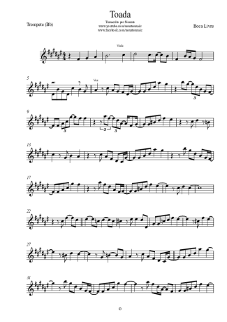 Boca Livre  score for Trumpet