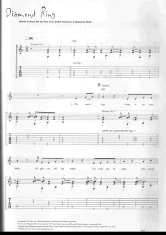 Bon Jovi  score for Guitar