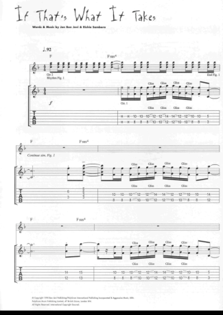 Bon Jovi  score for Guitar