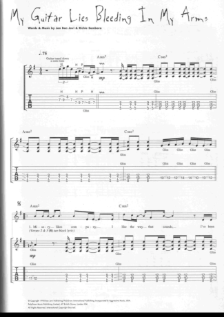 Bon Jovi  score for Guitar