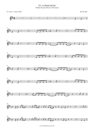 Bonnie Tyler  score for Tenor Saxophone Soprano (Bb)