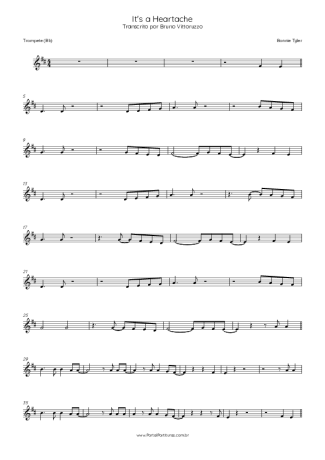 Bonnie Tyler  score for Trumpet