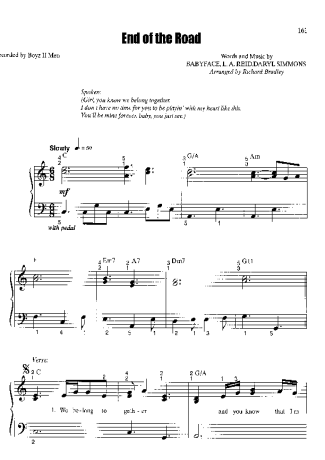 Boyz II Men  score for Piano