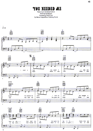 Boyzone  score for Piano