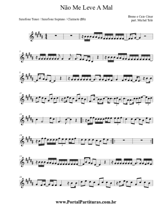 Breno e Caio Cesar  score for Tenor Saxophone Soprano (Bb)