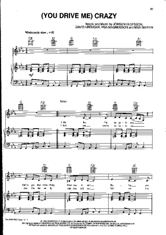 Britney Spears  score for Piano