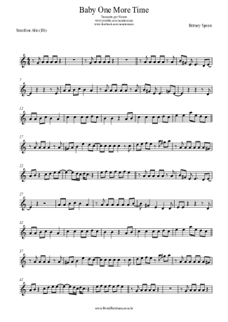 Britney Spears  score for Alto Saxophone