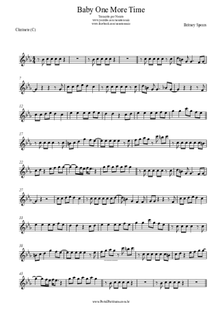 Britney Spears  score for Clarinet (C)