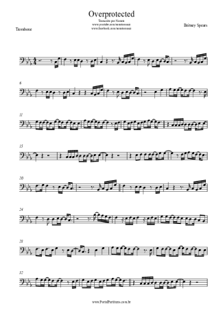 Britney Spears  score for Trombone