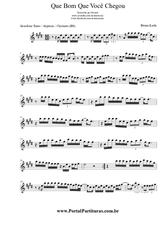 Bruna Karla  score for Clarinet (Bb)