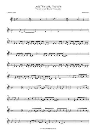 Score for Clarinet (Bb)