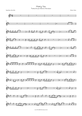 Score for Alto Saxophone