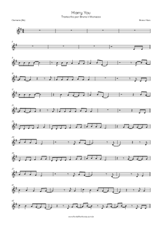 Score for Clarinet (Bb)
