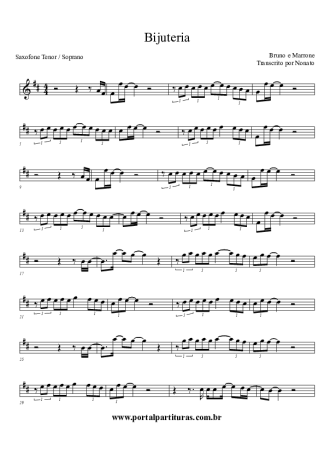 Bruno e Marrone  score for Clarinet (Bb)