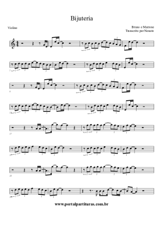 Bruno e Marrone  score for Violin