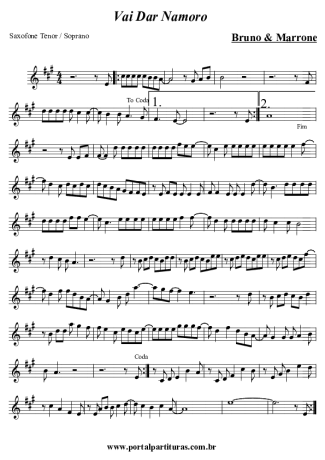 Bruno e Marrone  score for Tenor Saxophone Soprano (Bb)