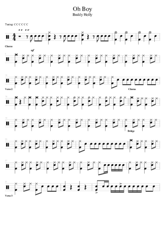 Score for Drums
