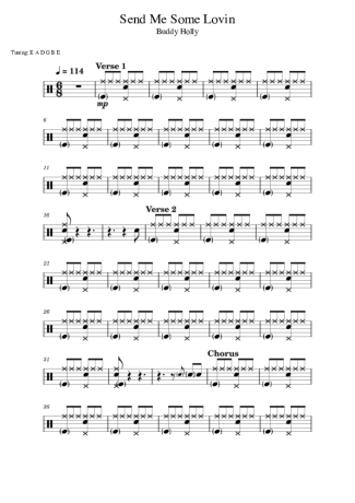 Score for Drums
