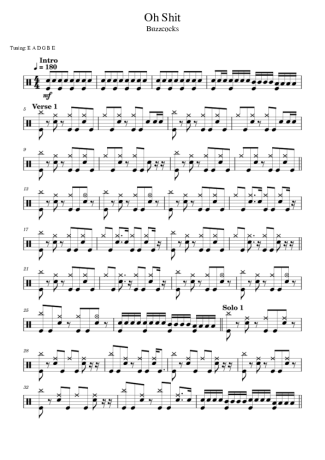 Score for Drums