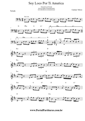 Caetano Veloso  score for Keyboard