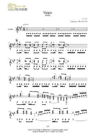 Caio Cezar Violado score for Acoustic Guitar