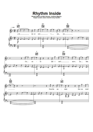 Calum Scott Rhythm Inside score for Piano