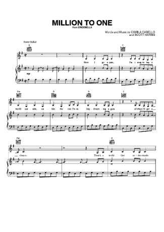 Camila Cabello  score for Piano