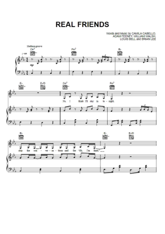 Camila Cabello  score for Piano