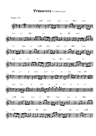 Carlos Lyra  score for Alto Saxophone