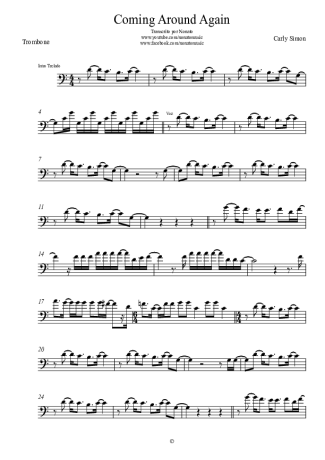 Carly Simon  score for Trombone