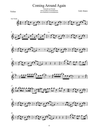 Carly Simon  score for Violin