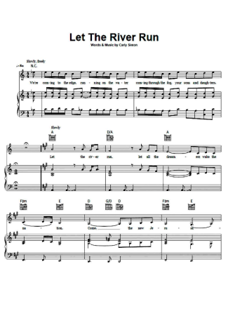 Carly Simon  score for Piano