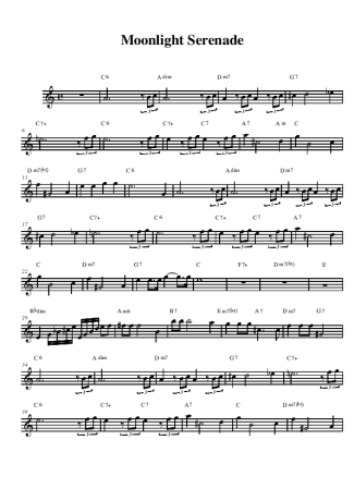 Carly Simon Moonlight Serenade score for Alto Saxophone