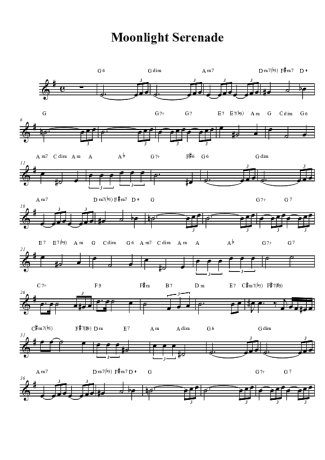 Carly Simon Moonlight Serenade score for Clarinet (Bb)