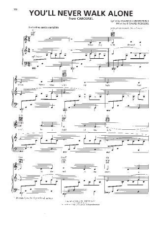 Carousel Youll Never Walk Alone score for Piano