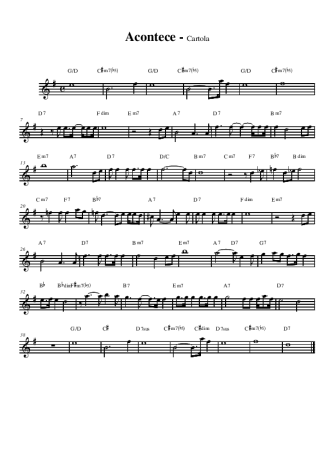 Cartola Acontece score for Alto Saxophone