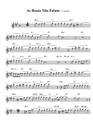 Cartola  score for Alto Saxophone