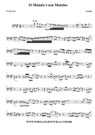 Cartola  score for Cello